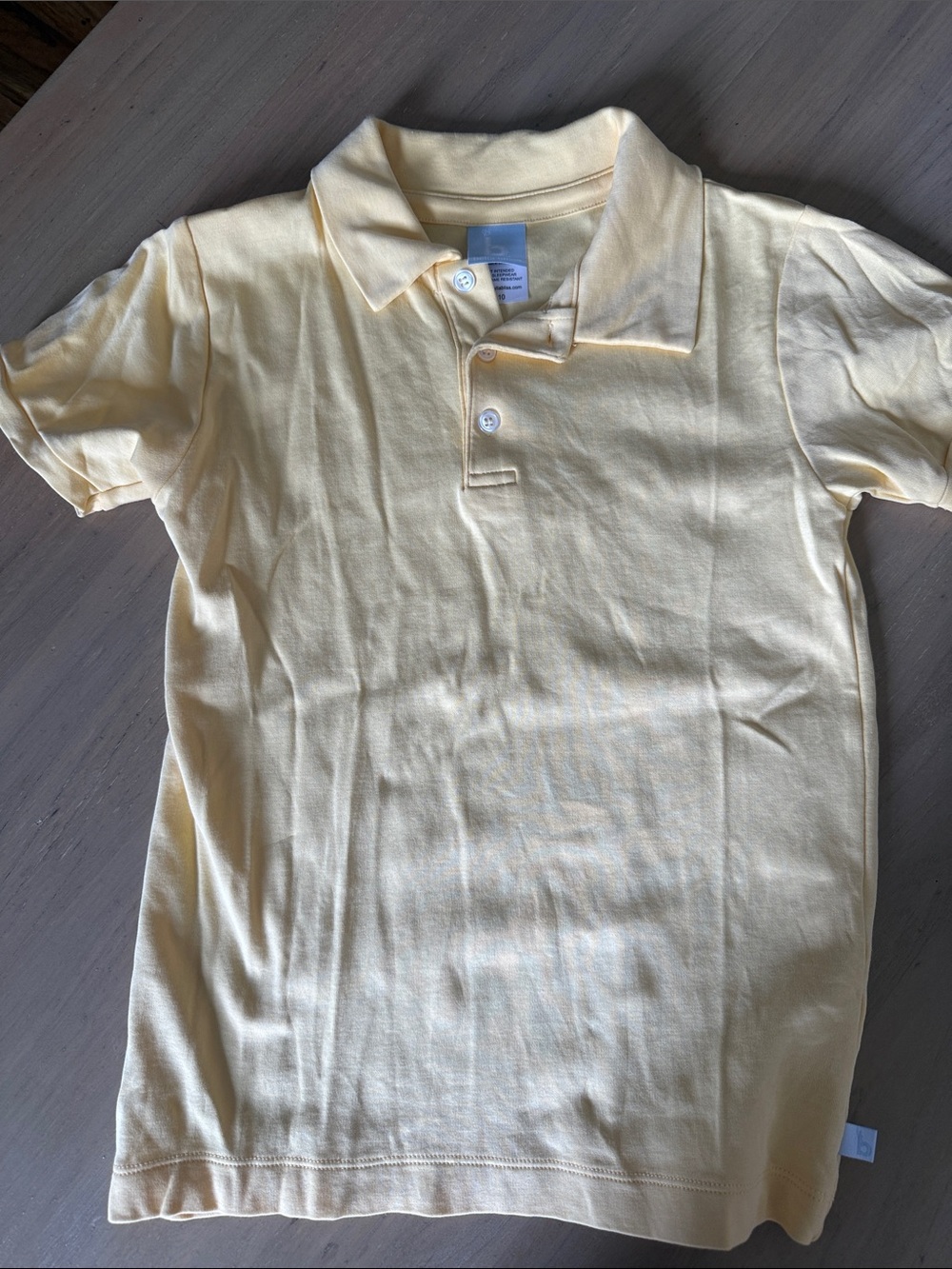 bella bliss Pale Yellow Polo Shirt